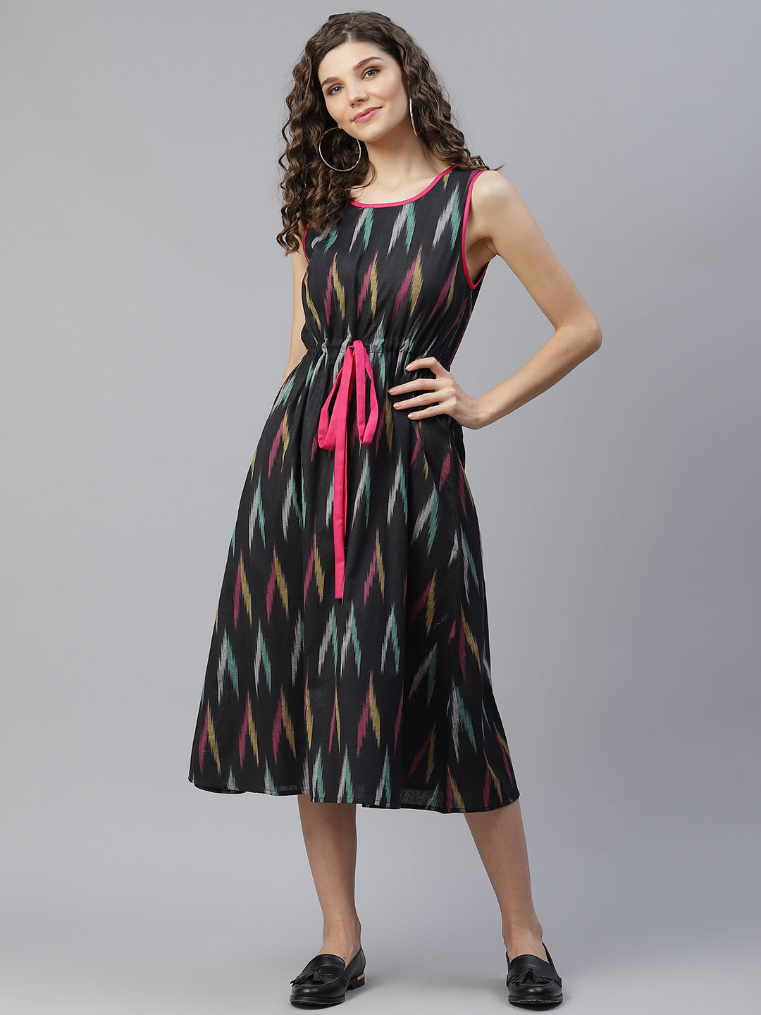 Cotton Blue Printed A Line Dress at Rs 799/piece in Jaipur | ID: 20235508830